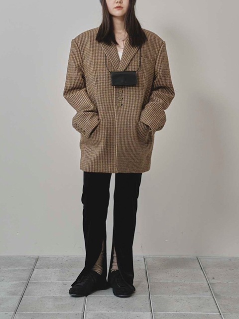 TODAYFUL �ȥ��ǥ��ե�  Wool100% Check Jacket 12420109  /����󥻥������Բľ��ʡ������ˤ�15���ޤ�¨��ȯ��(���˰ʳ�)��