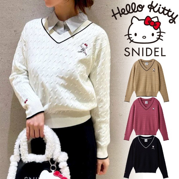 SALE30%OFF】SNIDEL スナイデル 【HELLO KITTY】ケーブルプルオーバー