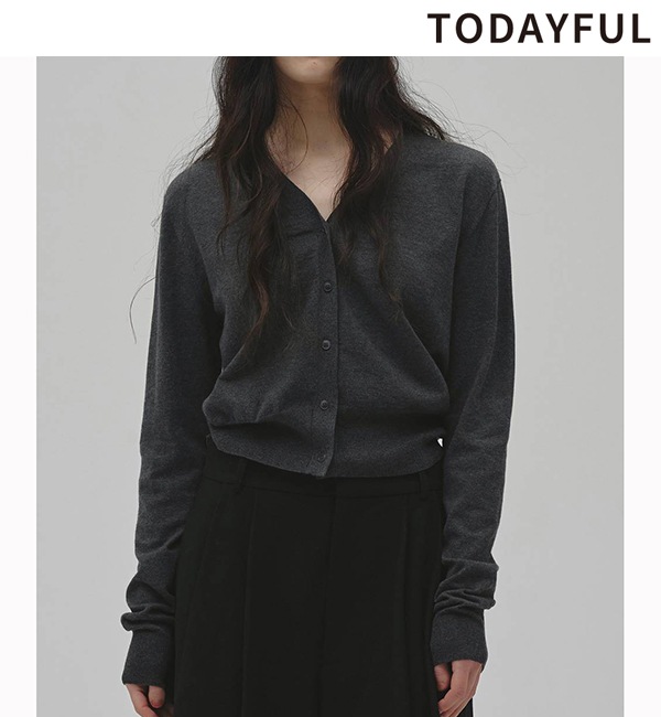 TODAYFUL �ȥ��ǥ��ե� Cotton Cashmere Cardigan 12620506 /����󥻥������Բľ��ʡ������ˤ�15���ޤ�¨��ȯ��(���˰ʳ�)��