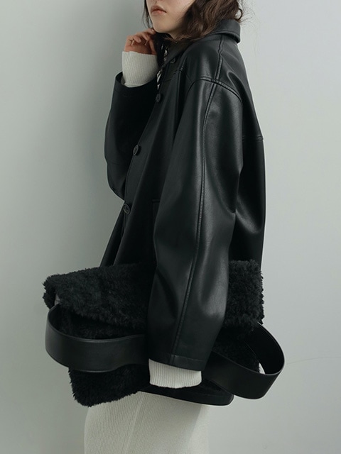 anuke アンヌーク Ecoleather Over Jacket 62520105 /キャンセル