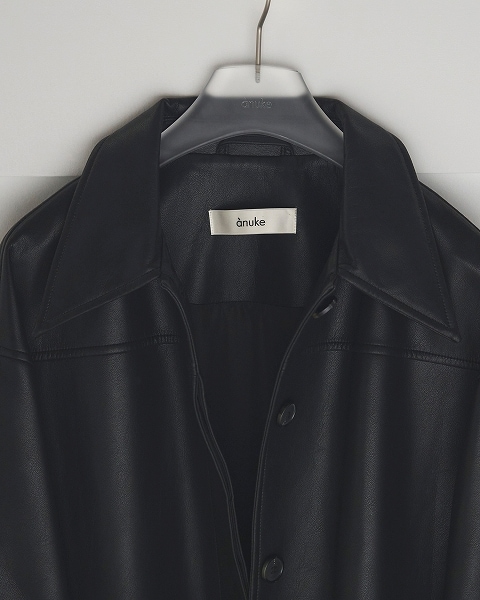 【anuke アンヌーク】Ecoleather Over Jacket anuke アンヌーク Ecoleather Over Jacket 62520105 /キャンセル返品