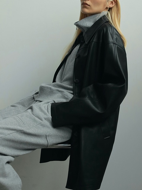 anuke アンヌーク Ecoleather Over Jacket 62520105 /キャンセル