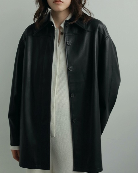 anuke アンヌーク Ecoleather Over Jacket 62520105 /キャンセル