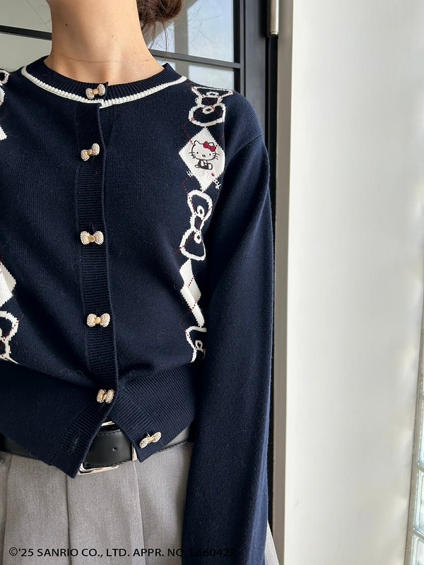 スナイデル★トワルドジュイ★カーディガン★ネイビー SNIDEL HOME｜【5th Anniversary】ジュイジャガードカーディガン