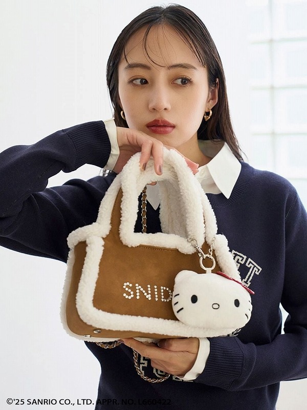 即完 新品未使用タグ付 SNIDEL × ハローキティ バッグ PBEG 期間限定5%OFF】SNIDEL スナイデル 【HELLO KITTY】バッグ