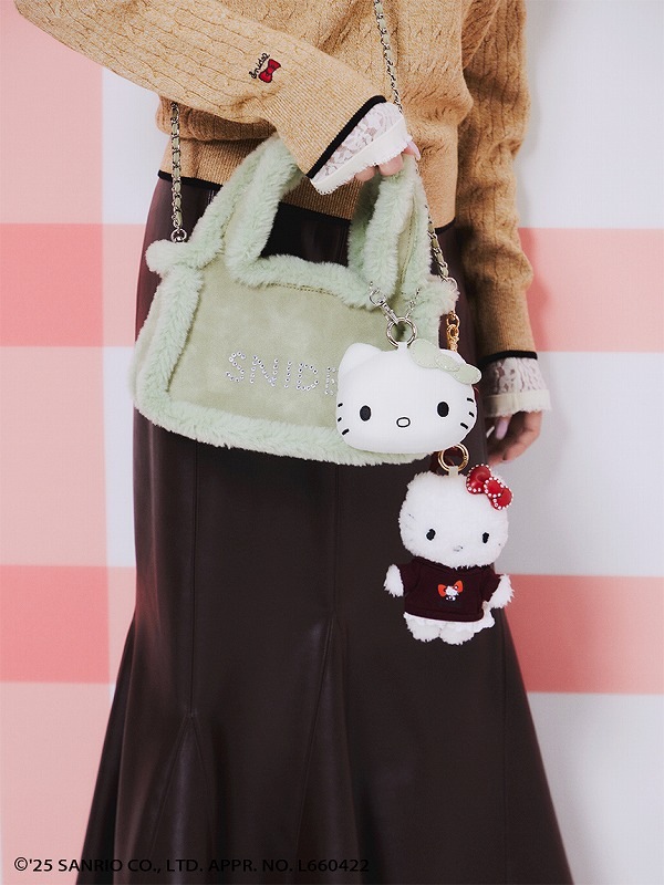 即完 新品未使用タグ付 SNIDEL × ハローキティ バッグ PBEG 期間限定5%OFF】SNIDEL スナイデル 【HELLO KITTY】バッグ