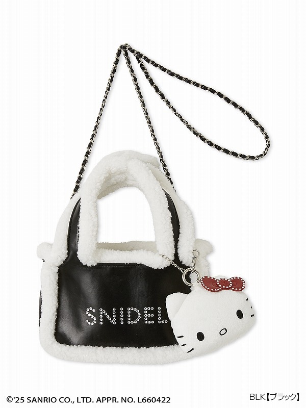 SNIDEL  ビジューかごバッグ 期間限定値下げ SNIDEL ハンドバッグ 「WEB限定/ボアコレクション」キルティング