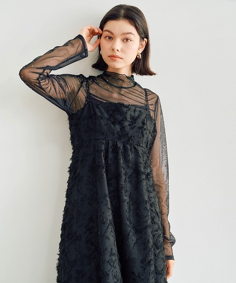 COCO DEAL - cocodeal 透かし柄 ニットプルオーバー【4/17〜即日発送可能】 COCO DEAL - cocodeal 透かし柄 ニットプルオーバー【4/17〜即日