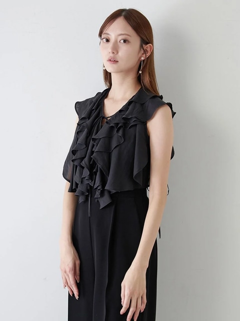 SALE50%OFF】SNIDEL スナイデル ラッフルボレロコンビネゾン