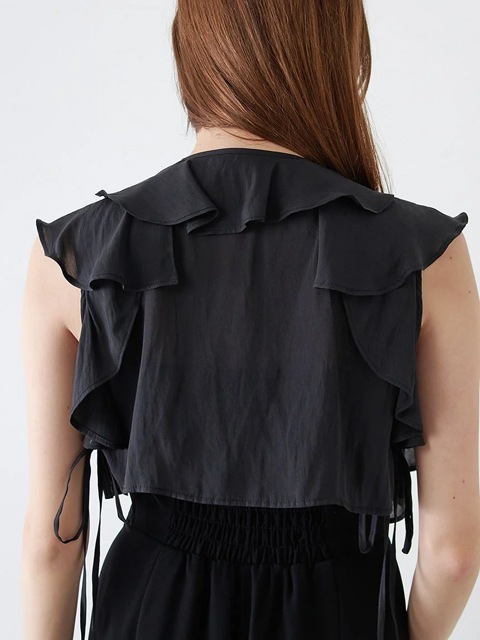 snidel ラッフルボレロコンビネゾン スナイデル SNIDEL ラッフルボレロコンビネゾン （GRY