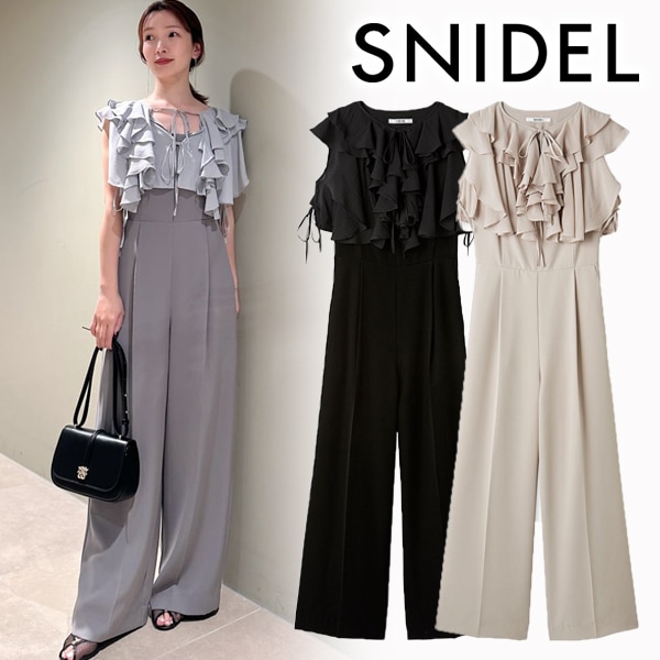 SALE50%OFF】SNIDEL スナイデル ラッフルボレロコンビネゾン
