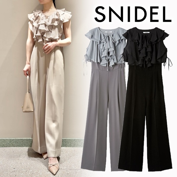SALE50%OFF】SNIDEL スナイデル ラッフルボレロコンビネゾン