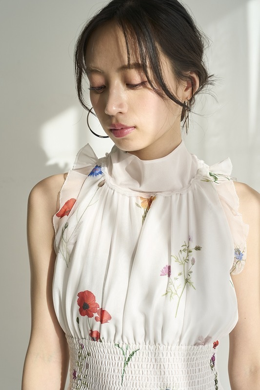 【美品】バックリボンシフォンワンピース snidel スナイデル SNIDEL ワンピース バックリボンシフォンワンピース : ZOZOTOWN