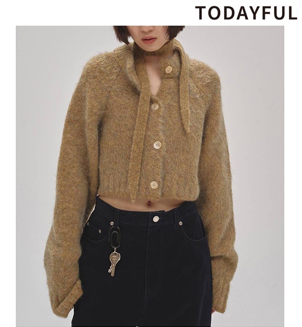 ��SALE20%OFF��TODAYFUL �ȥ��ǥ��ե�  Brashed Knit Cardigan 12520530 /����󥻥������Բľ��ʡ������ˤ�15���ޤ�¨��ȯ��(���˰ʳ�)��