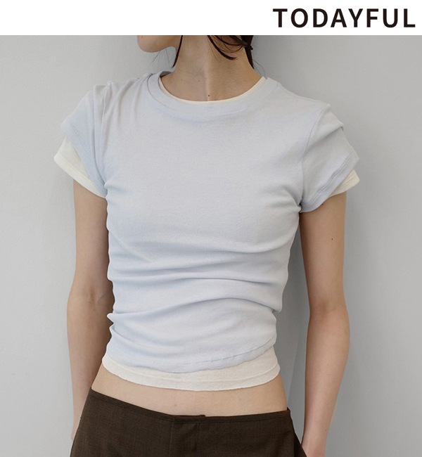 �ڴ��ָ���ݥ����5%��10/18(��)23:59�ޤǡۡ�ͽ���ʡ�TODAYFUL �ȥ��ǥ��ե�  Soft Fraice T-shirts 12710615 4������5��������ͽ�� �ͥ��ݥ�����̵�� /����󥻥������Բľ���