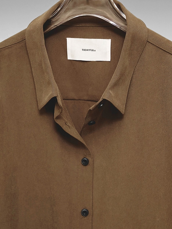 【新品未使用】TODAYFUL / Peachskin Over Shirts SALE20%OFF】TODAYFUL トゥデイフル Peachskin Over Shirts 12520401