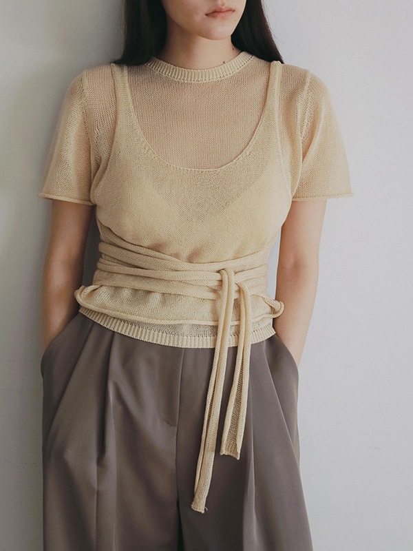 ��SOLD OUT��anuke ����̡���  Wrapcami Layered Knit 62620503 /����󥻥������Բľ��ʡ������ˤ�15���ޤ�¨��ȯ��(���˰ʳ�)��