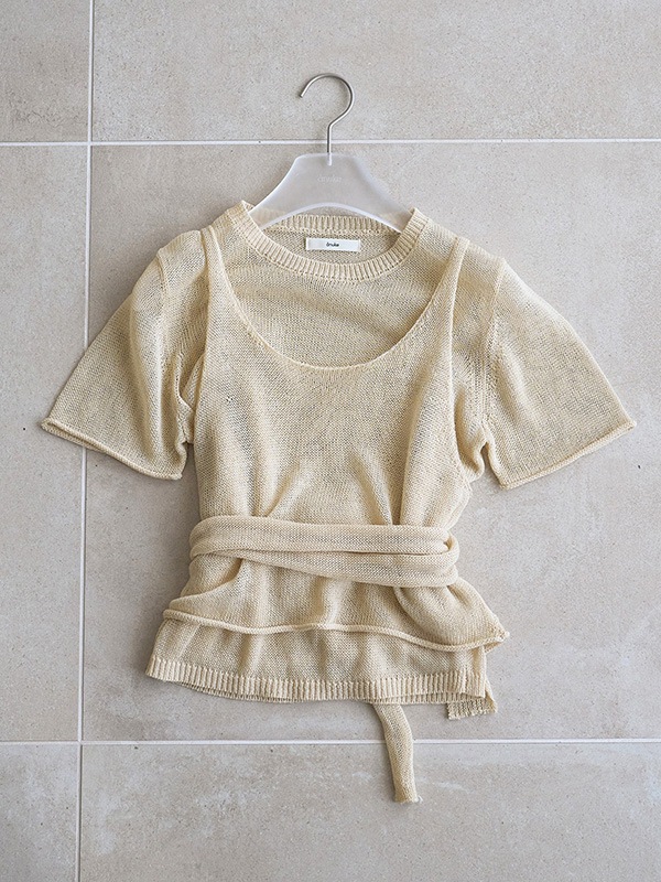 ��SOLD OUT��anuke ����̡���  Wrapcami Layered Knit 62620503 /����󥻥������Բľ��ʡ������ˤ�15���ޤ�¨��ȯ��(���˰ʳ�)��