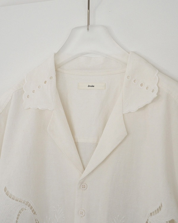 ��5���ָ���10%OFF 5/18(��)�ޤǡۡ��ɲ���������ۡ�ͽ���ʡ�anuke ����̡���  Cutwork Opencollar Shirts 62610418 9����9��������ͽ�� /����󥻥������Բľ��� 