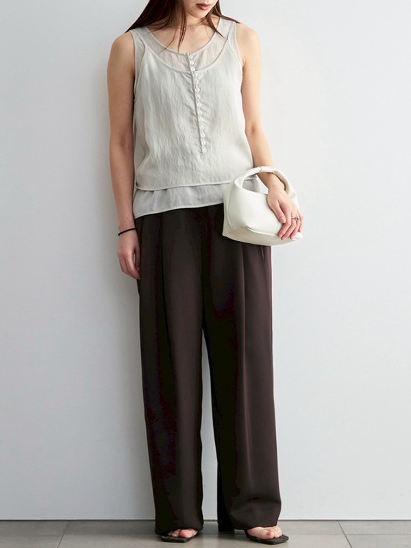 anuke ����̡���  Twill Satin Pants 62620708  /����󥻥������Բľ��ʡ������ˤ�15���ޤ�¨��ȯ��(���˰ʳ�)��