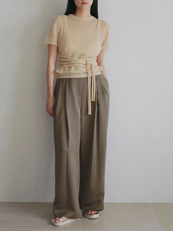 anuke ����̡���  Twill Satin Pants 62620708  /����󥻥������Բľ��ʡ������ˤ�15���ޤ�¨��ȯ��(���˰ʳ�)��