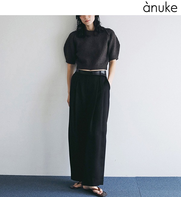 anuke ����̡���  Twill Satin Pants 62620708  /����󥻥������Բľ��ʡ������ˤ�15���ޤ�¨��ȯ��(���˰ʳ�)��