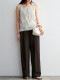 anuke ����̡���  Twill Satin Pants 62620708  /����󥻥������Բľ��ʡ������ˤ�15���ޤ�¨��ȯ��(���˰ʳ�)��