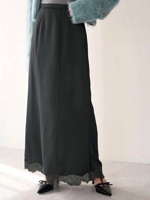 canalaccessory キャナルアクセサリー サテンスカート 新品タグ付き canal accessory サテンスカート シャンパン