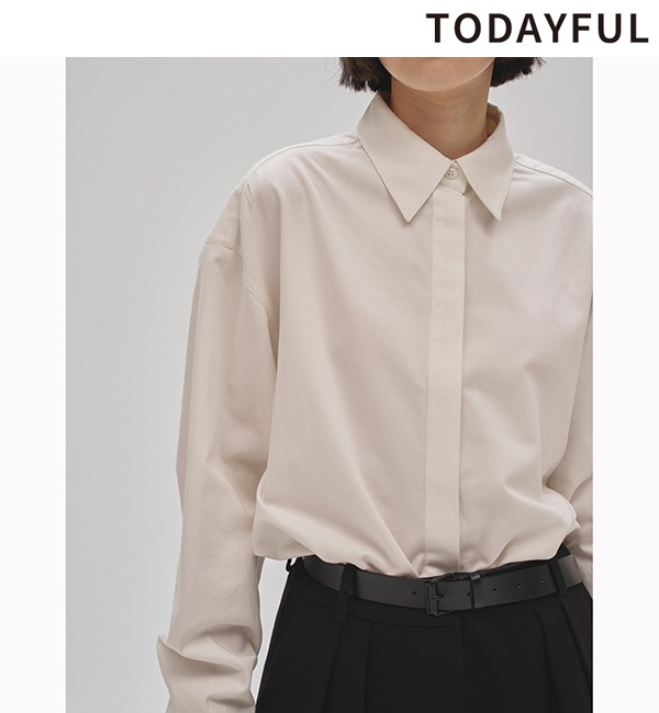 TODAYFUL �ȥ��ǥ��ե�  Softtwill Over Shirts 12520410 1 /����󥻥������Բľ��� �������ˤ�15���ޤ�¨��ȯ��(���˰ʳ�)��