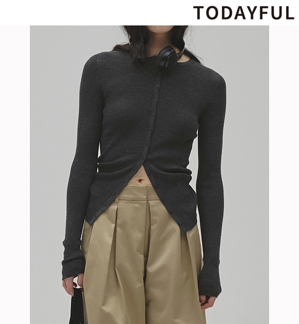 ��ͽ���ʡ�TODAYFUL �ȥ��ǥ��ե�  Silkwool Knit Cardigan 12620501 9�����10��������ͽ�� /����󥻥������Բľ���