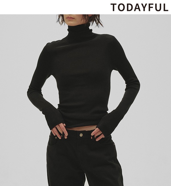 TODAYFUL �ȥ��ǥ��ե� Merinowool 100% Seamless Knit 12620514 /����󥻥������Բľ��ʡ������ˤ�15���ޤ�¨��ȯ��(���˰ʳ�)��