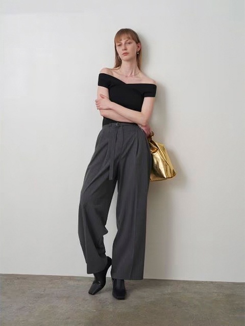 SALE50%OFF】ELENDEEK エレンディーク W TUCK COCOON WIDE PT