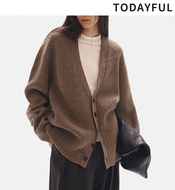 TODAYFUL トゥデイフル Wool Ribknit Cardigan 12520519 /キャンセル
