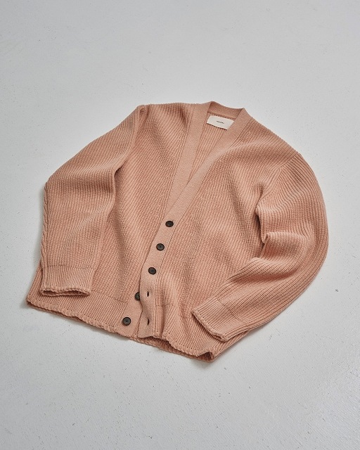 【ご予約会開催中】Wool Ribknit Cardigan - PINK BEIGE (12520519) Todayful(トゥデイフル) 予約商品】TODAYFUL トゥデイフル Wool Ribknit Cardigan