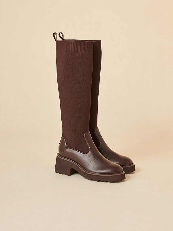 SOLD OUT】【期間限定10%OFF】SNIDEL スナイデル ロングニットブーツ