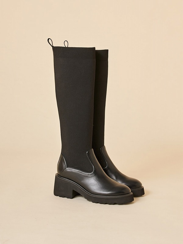 SOLD OUT】【期間限定10%OFF】SNIDEL スナイデル ロングニットブーツ