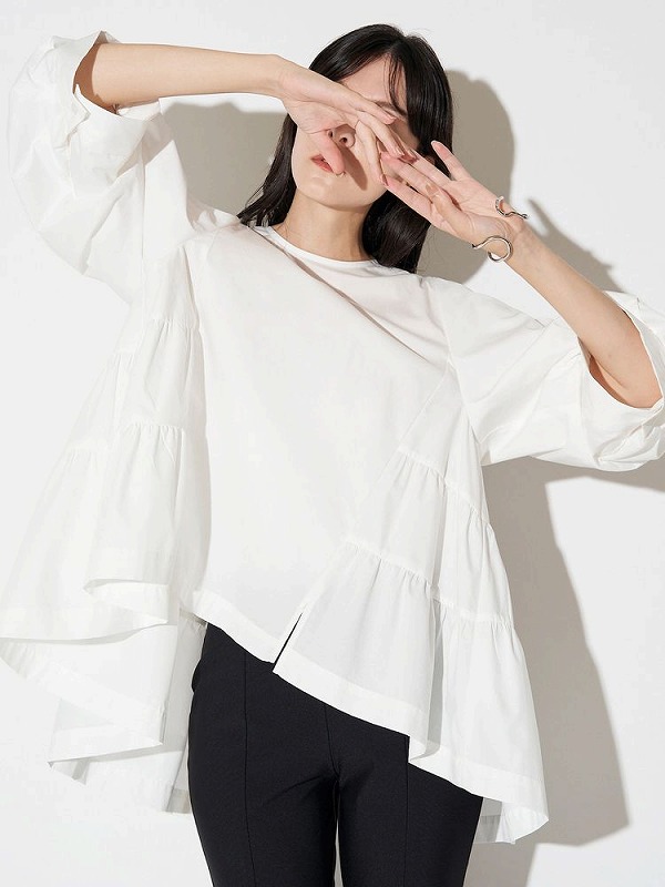 SOLD OUT】【期間限定10%OFF】ELENDEEK エレンディーク BACK TIERED BL