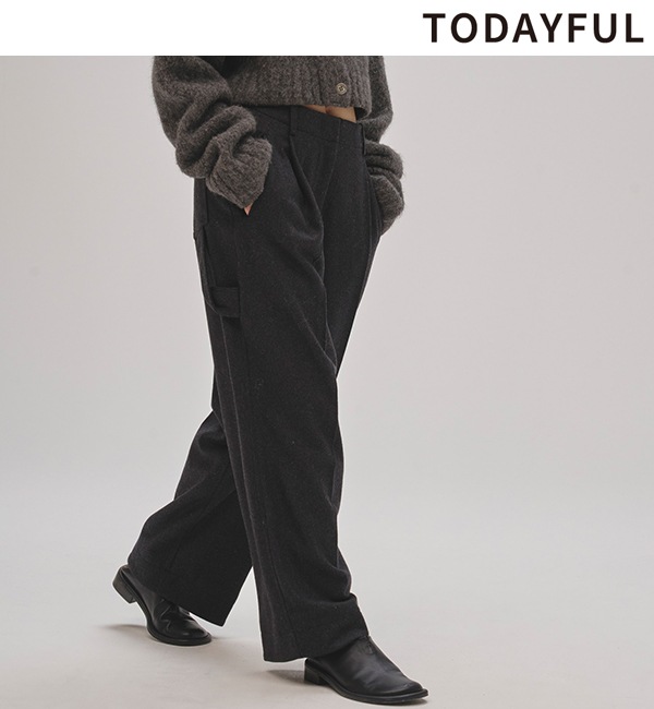 ��SALE20%OFF��TODAYFUL �ȥ��ǥ��ե�  Wool Painter Pants 12520717  /����󥻥������Բľ��ʡ������ˤ�15���ޤ�¨��ȯ��(���˰ʳ�)��