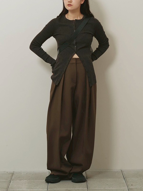 ��ͽ���ʡ�TODAYFUL �ȥ��ǥ��ե�  Bonding Wide Trousers 12620702 9����10�������ͽ�� /����󥻥������Բľ���