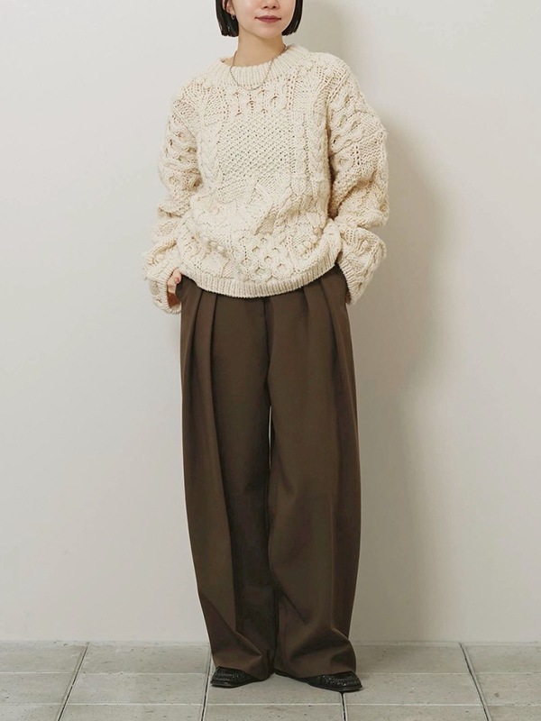 ��ͽ���ʡ�TODAYFUL �ȥ��ǥ��ե�  Bonding Wide Trousers 12620702 9����10�������ͽ�� /����󥻥������Բľ���