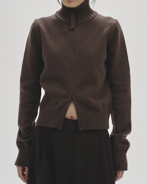 【試着のみ】Todayful Compact Zip Knit チャコールグレー TODAYFUL トゥデイフル Compact Zip Knit コンパクトジップ