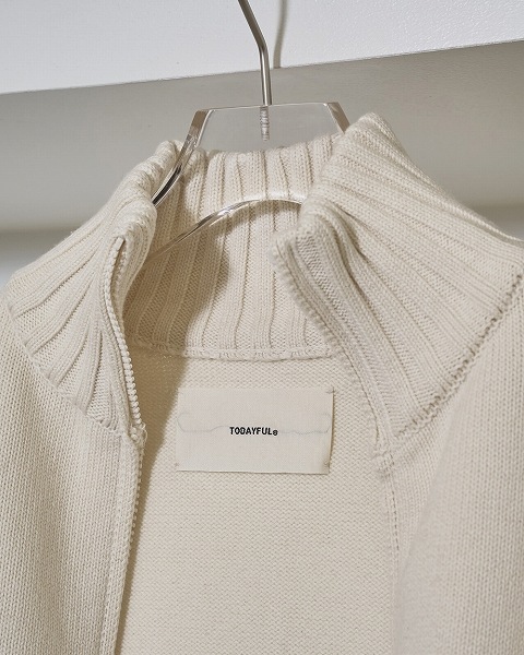 トップス Compact Zip Knit TODAYFUL TODAYFUL トゥデイフル Compact Zip Knit 12520508 /キャンセル