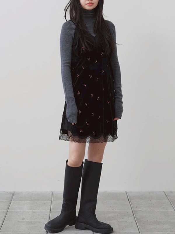 ��ͽ���ʡ�TODAYFUL �ȥ��ǥ��ե�  Petit Flower Velour Tunic 12620411 10�����11��������ͽ�� /����󥻥������Բľ���