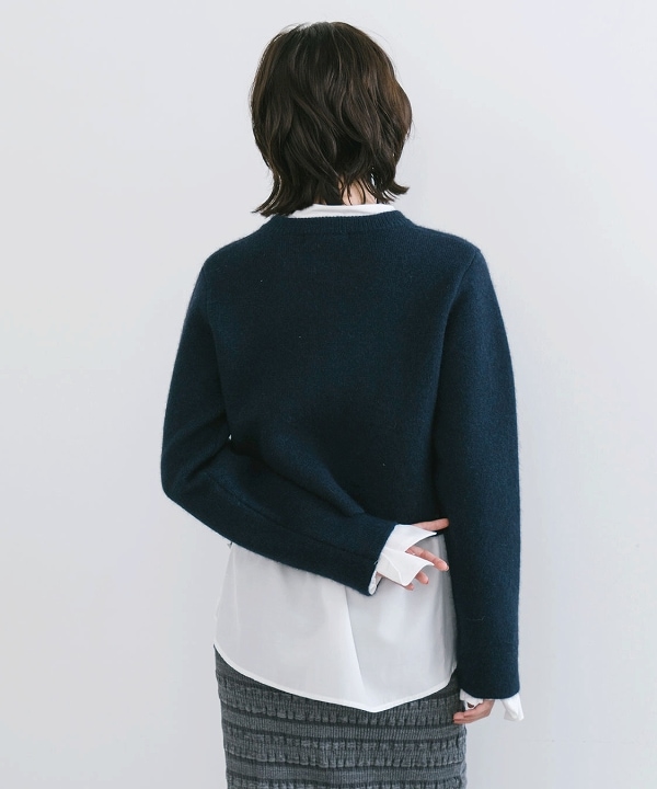 ココディール　ラクーン混ダブルフェイスニットカーディガン ラクーン混ダブルフェイスニットカーディガン｜PETAL ONLINE（ペタル