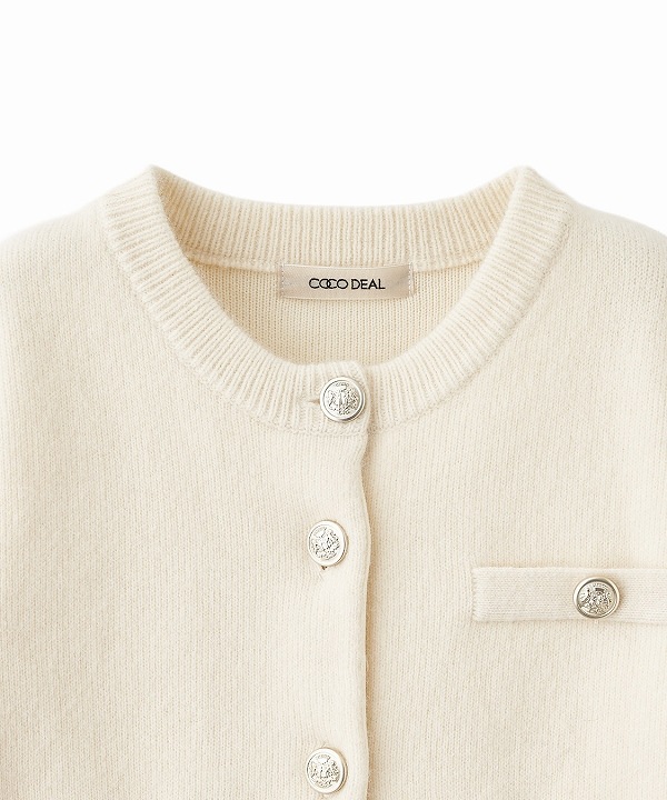 COCODEAL ラクーン混ダブルフェイスニットカーディガン ラクーン混ダブルフェイスニットカーディガン｜PETAL ONLINE（ペタル