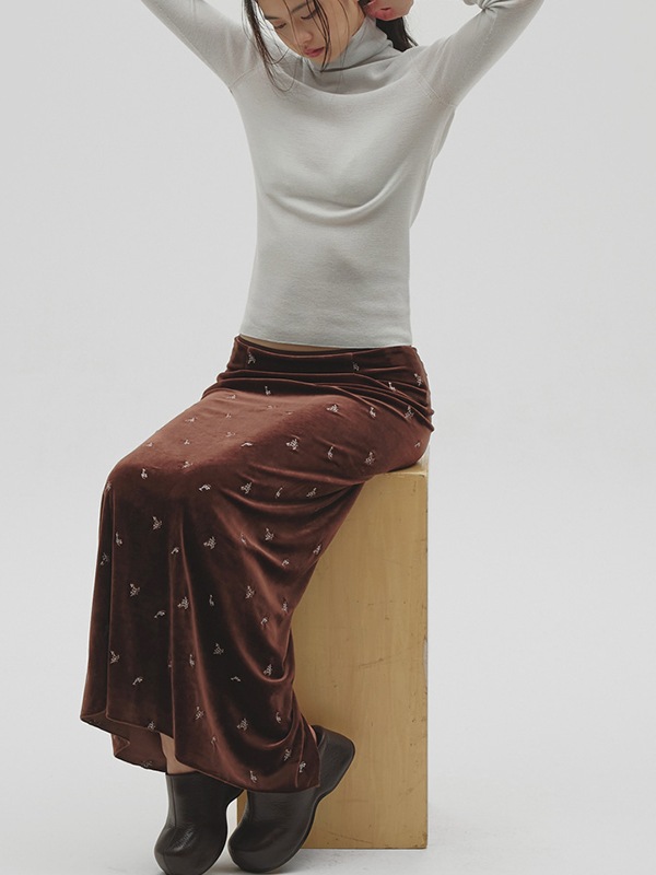 ��ͽ���ʡ�TODAYFUL �ȥ��ǥ��ե�  Petit Flower Velour Skirt 12620807 10�����11��������ͽ�� /����󥻥������Բľ���