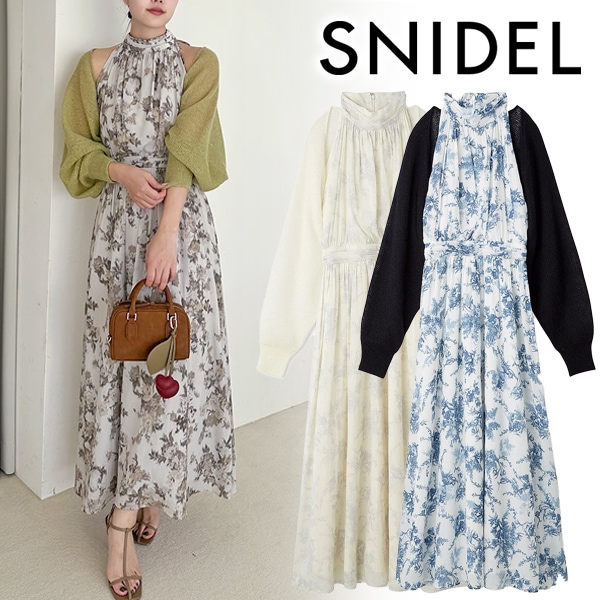 【限定値下げ】アメスリワンピース×ボレロカーデセット snidel SALE30%OFF】SNIDEL スナイデル アメスリワンピース