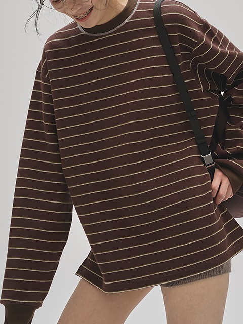 todayful Border Long T-shirts ブラウン TODAYFUL(トゥデイフル) / Life's online store（ライフズ