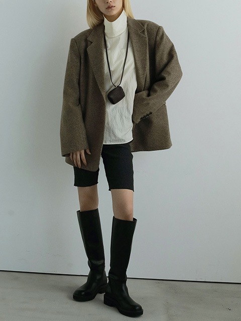 anuke Ecoleather Long Boots サイズ37 anuke アンヌーク Ecoleather Long Boots 62521007 /キャンセル
