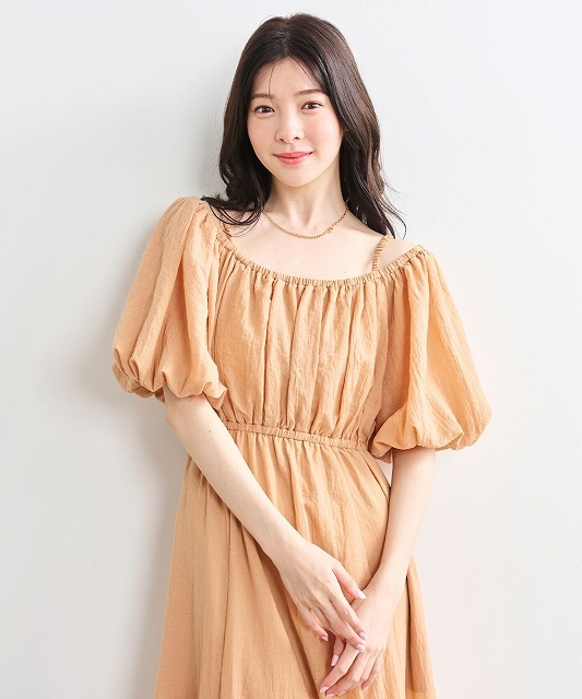 COCODEAL ココディール バルーンスリーブオフショルワンピース
